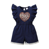 Adorable Summer Baby Girl Clothes: Ruffles, Hearts, and Leopard Print Jumpsuit for Your Little Princess