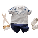 Dress Your Little Man in Style with Gentleman Baby Boy Rompers