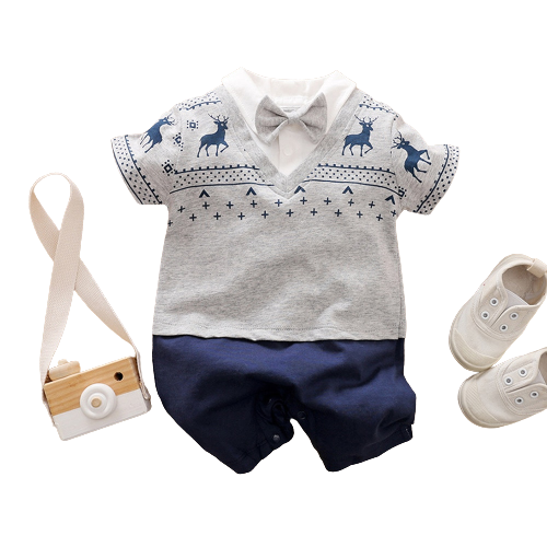 Dress Your Little Man in Style with Gentleman Baby Boy Rompers