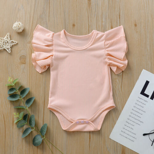 Soft and Adorable Cotton Bodysuit Sets for Baby Girls - Perfect for Summer