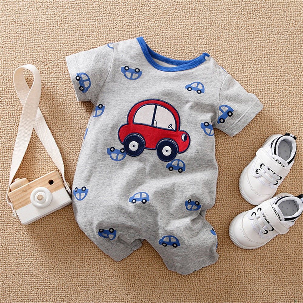 Adorable Dinosaur Baby Boy Rompers for a Fun Summer Look