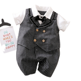Dress Your Little Man in Style with Gentleman Baby Boy Rompers