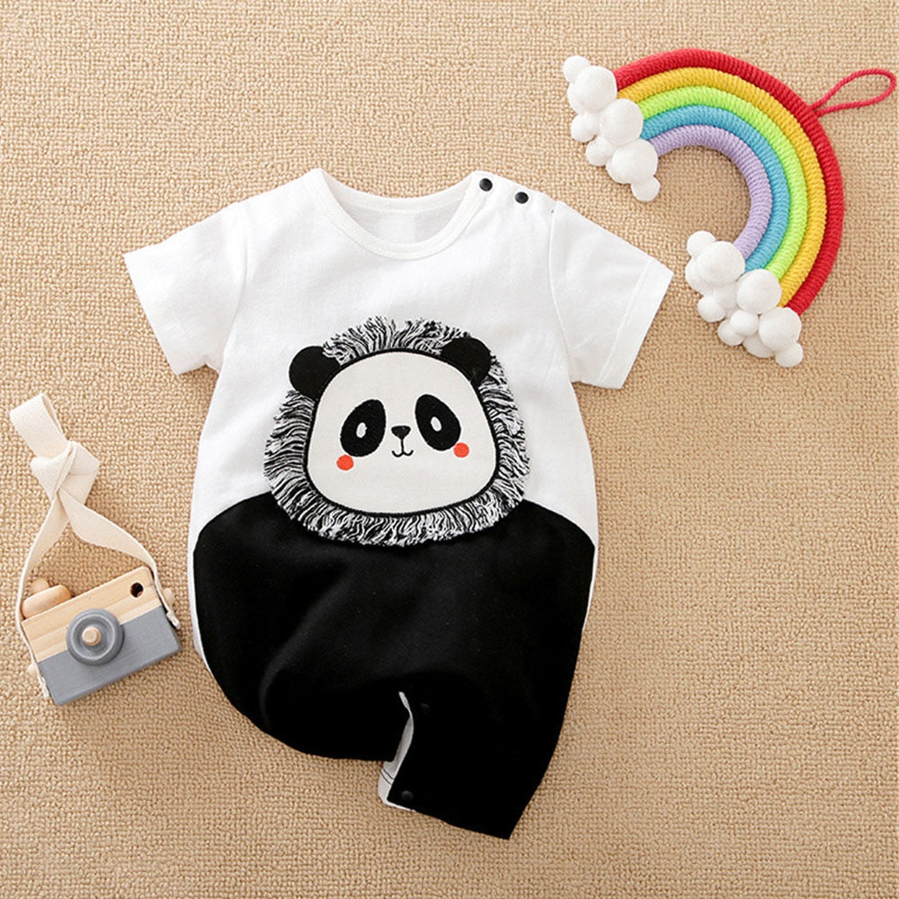Roar into Summer with Cute Dinosaur Baby Boy Rompers