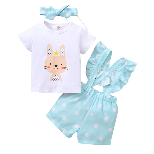 Adorable Pink Rabbit Baby Girl Clothes Set for Newborns and Toddlers