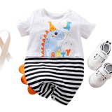 Roar into Bedtime with this Cute Dinosaur Baby Romper!