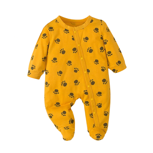 Adorable Cartoon Bear Baby Romper and Hat Set for Newborn Boys