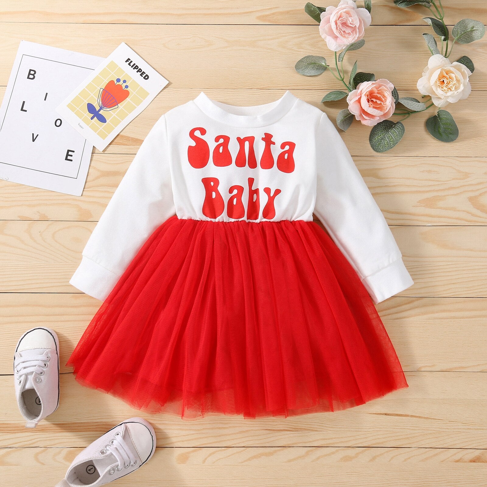 Adorable Infant Baby Girl Sweet Dress for Autumn