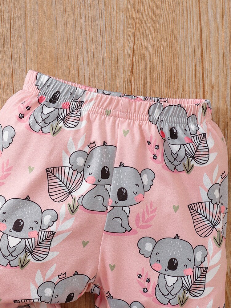 Adorable Koala Baby Girl Clothes Set for Autumn