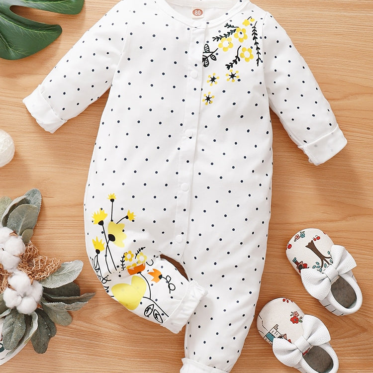 Lovely Floral Rompers for Baby Girls: Perfect for Spring and Summer