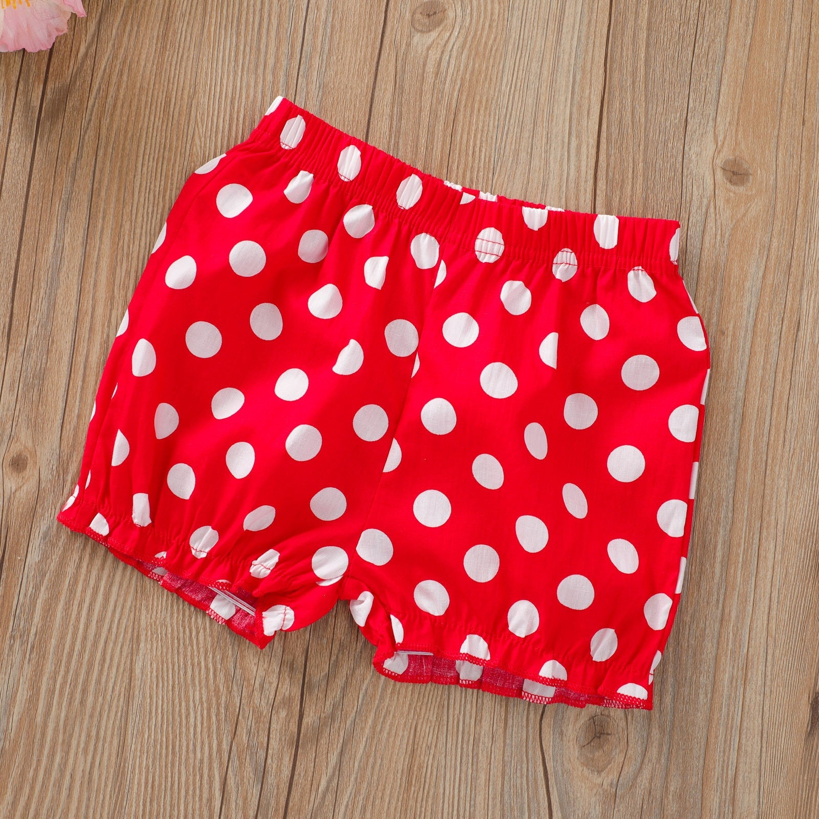 Polka Dot Bowknot Summer Outfit Set for Toddler Girls