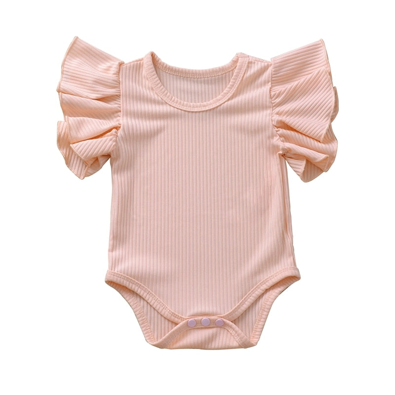 Soft and Adorable Cotton Bodysuit Sets for Baby Girls - Perfect for Summer