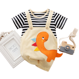 Adorable Dinosaur Baby Boy Romper for Summer Sleepwear