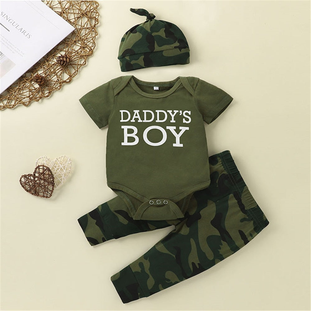 Summer Camouflage Baby Boy Clothes Set: Stylish and Comfortable Outfits for Your Little One