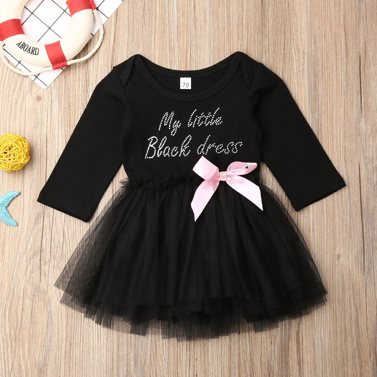 Adorable Pink and Black Princess Party Romper Dress for Newborn Baby Girls