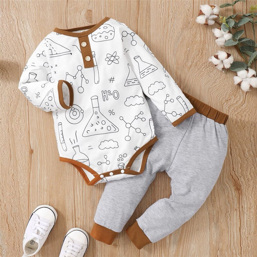 Adorable Autumn Animal Clothes Set for Baby Boys