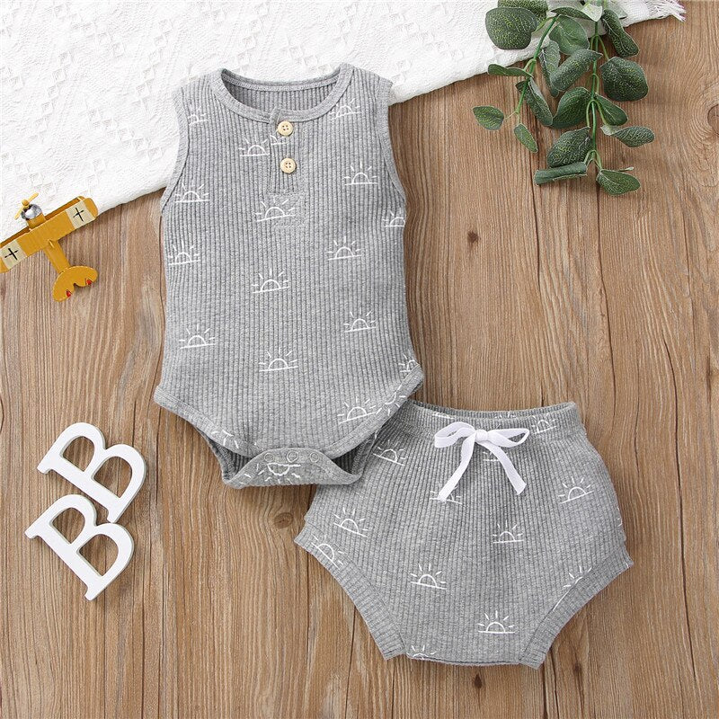 Summer Sporty Baby Clothes Set for Girls and Boys