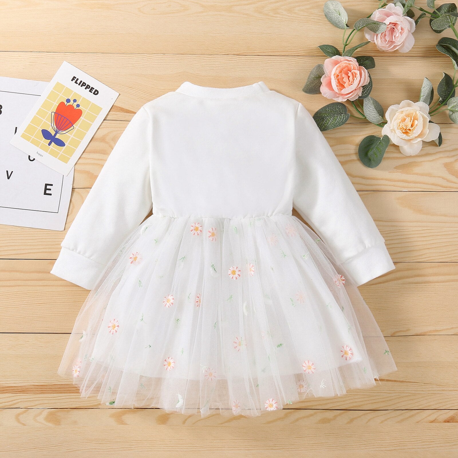 Adorable Infant Baby Girl Sweet Dress for Autumn