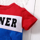 Unisex Baby Winner Colorblock Short Sleeve Bodysuit - Babbez