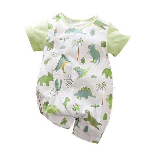 Adorable Dinosaur Baby Boy Rompers for Summer