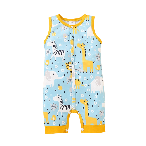 Sweet Butterfly Baby Girls h| Floral Print Ruffles Jumpsuit for Newborns | Summer Sleepwear for Kids & Babies