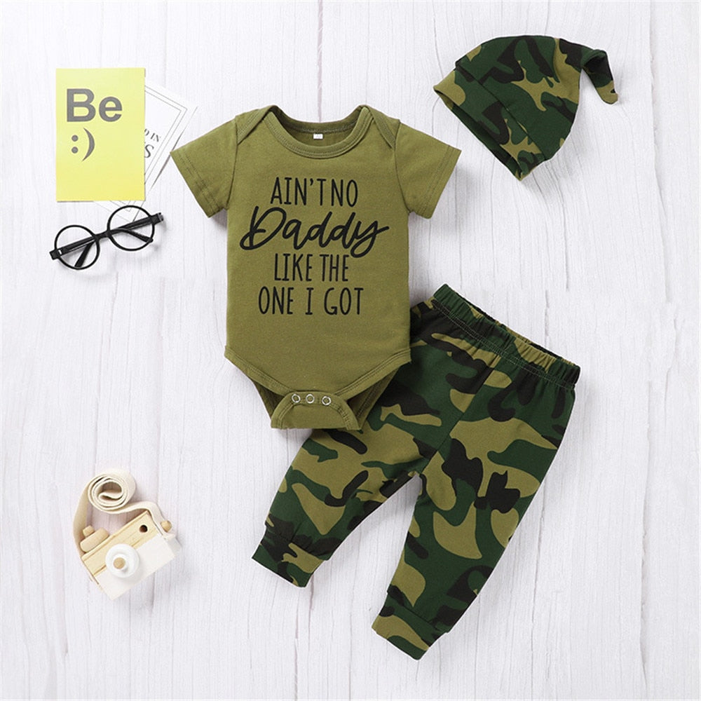 Summer Camouflage Baby Boy Clothes Set: Stylish and Comfortable Outfits for Your Little One