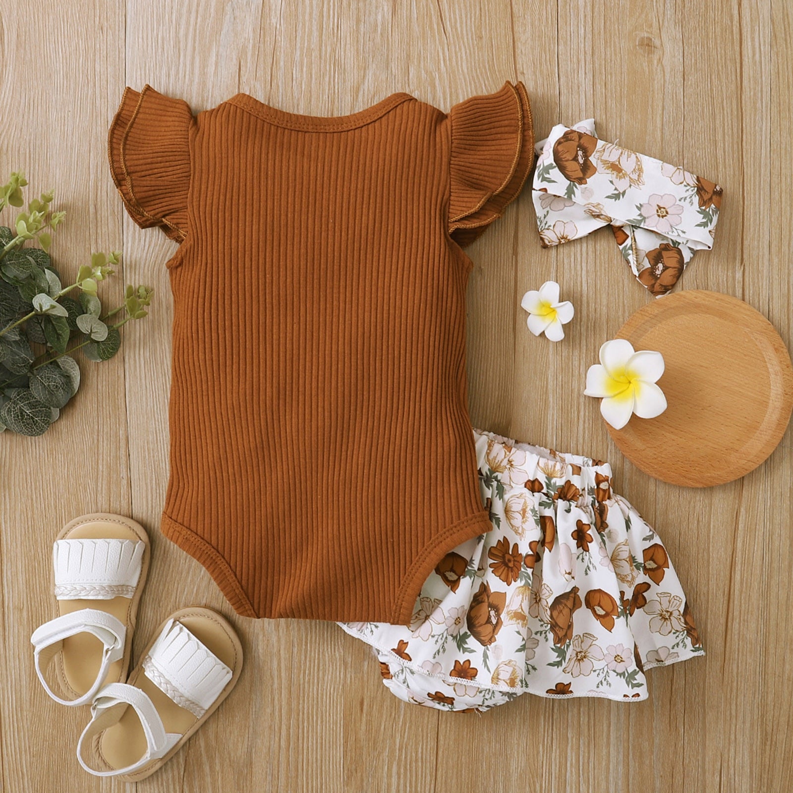 Cute and Comfy 3pcs Summer Baby Girl Clothing Set