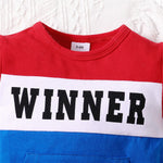 Unisex Baby Winner Colorblock Short Sleeve Bodysuit - Babbez