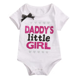 Summer Letter Print Romper for Baby Girls