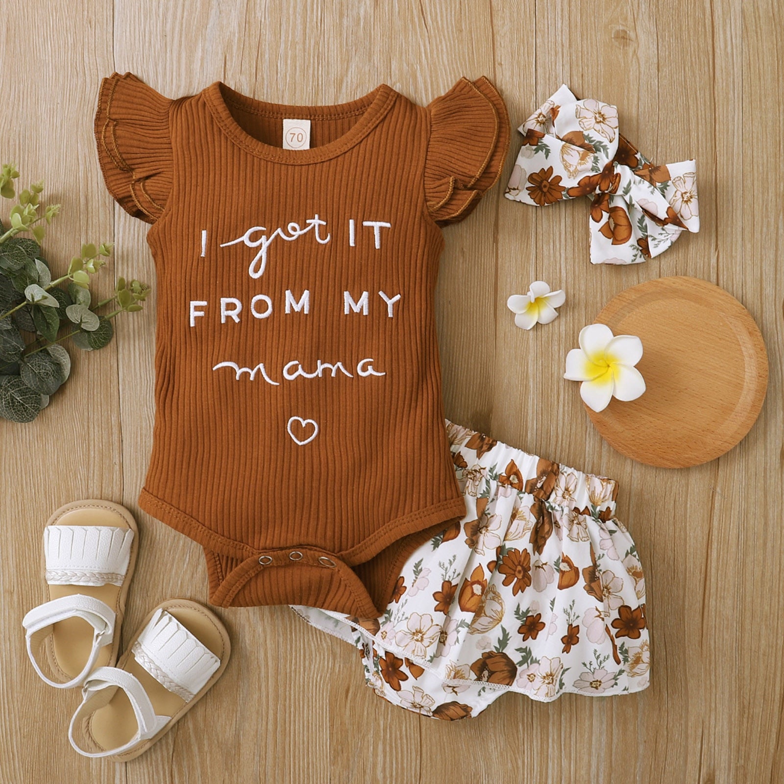 Cute and Comfy 3pcs Summer Baby Girl Clothing Set