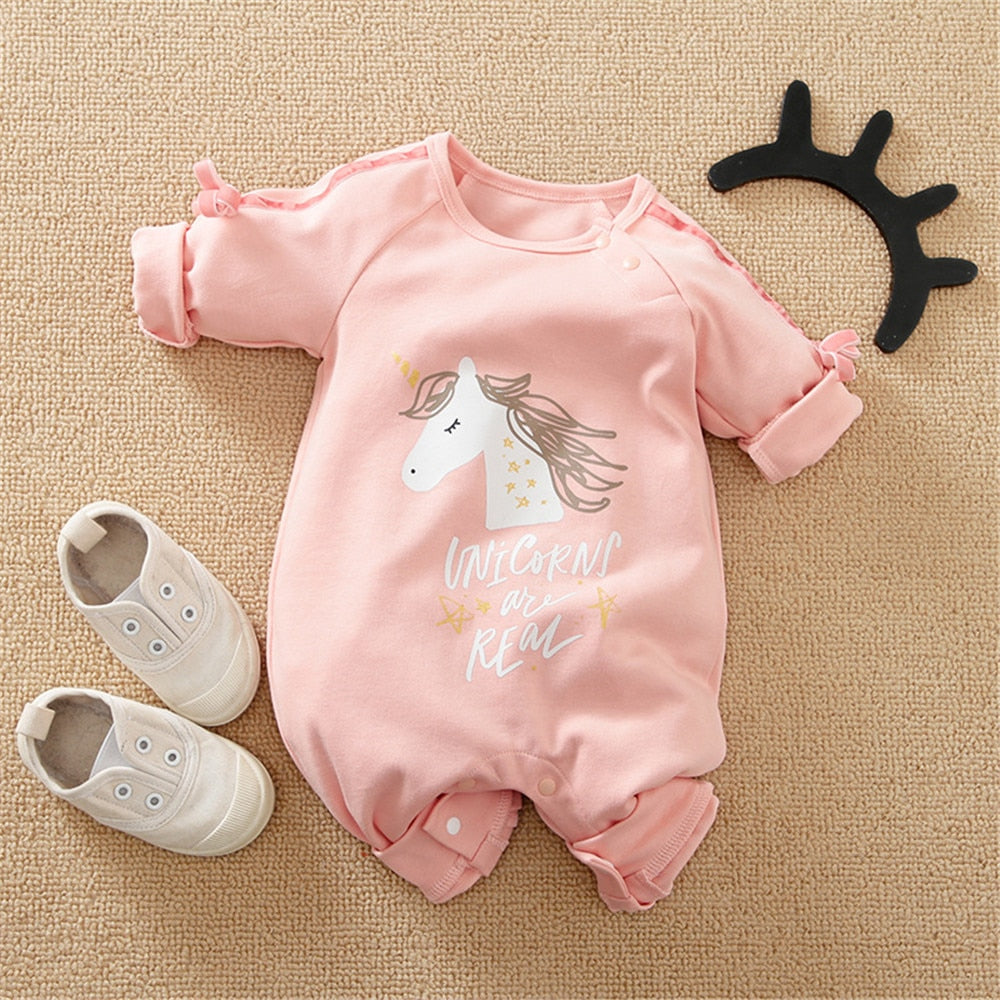 Adorable Cartoon Swan Rabbit Baby Jumpsuit with Bib Overalls for Newborn Girls