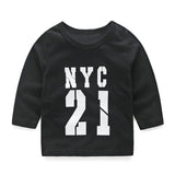top and top Unisex Toddler Baby Boys girls Casual Clothing Sets Long Sleeve Letter Tshirt+Pants 2Pcs Infant Clothes Tracksuit - Babbez