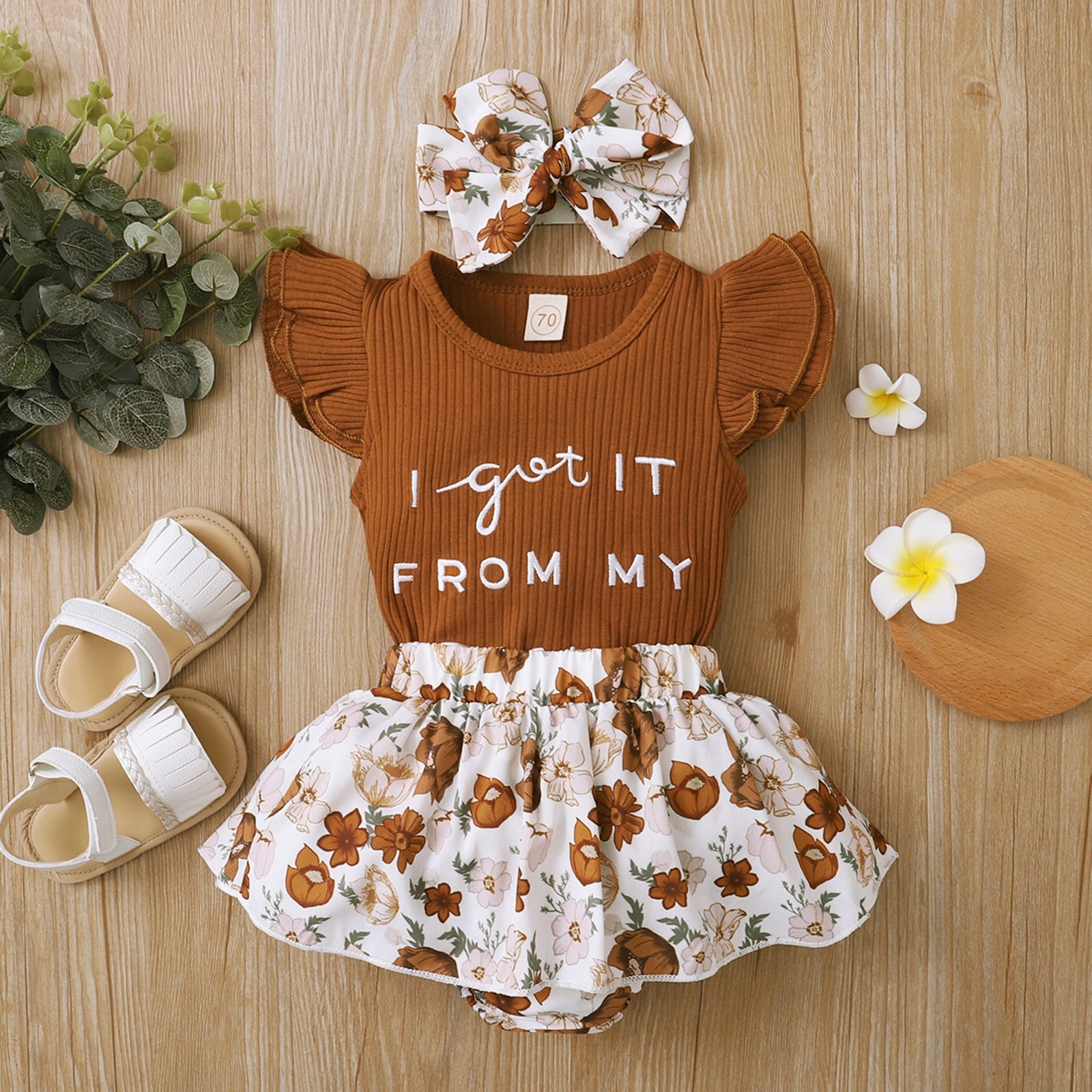 Cute and Comfy 3pcs Summer Baby Girl Clothing Set