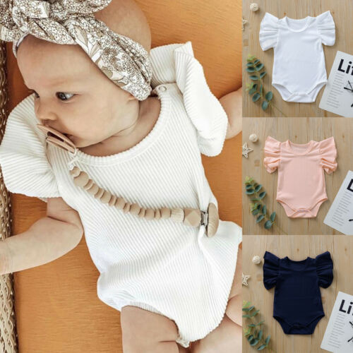 Soft and Adorable Cotton Bodysuit Sets for Baby Girls - Perfect for Summer