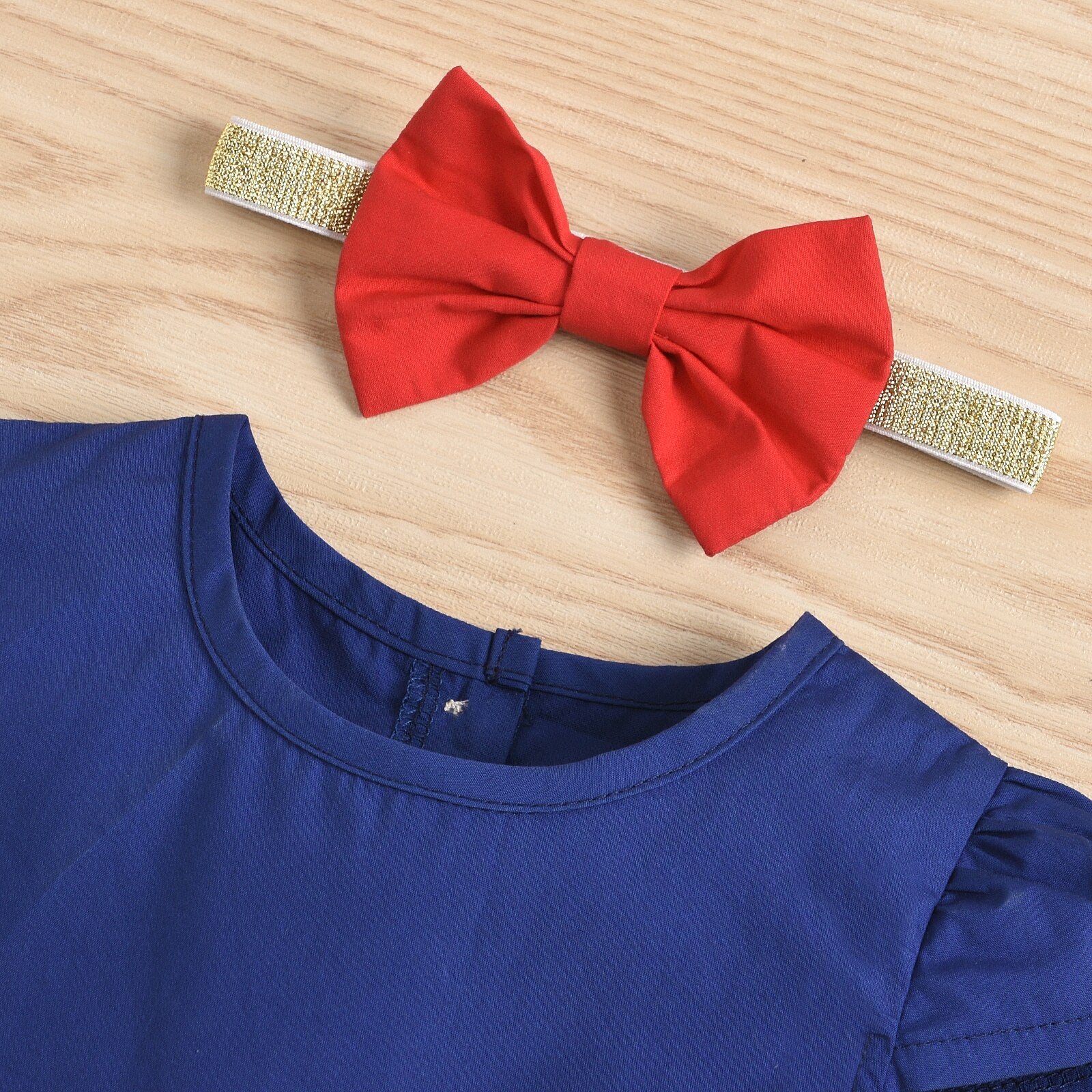 Summer Princess Baby Girls Dress with Colorful Patchwork and Bowknot Details - Babbez
