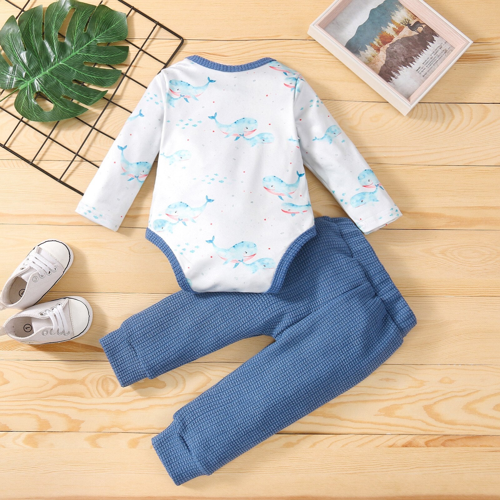 Newborn Infant Baby Girl Boy 2Pcs Autumn Clothing Set