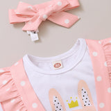 Adorable Pink Rabbit Baby Girl Clothes Set for Newborns and Toddlers