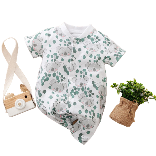 Adorable Dinosaur Baby Rompers for Summer Sleepwear