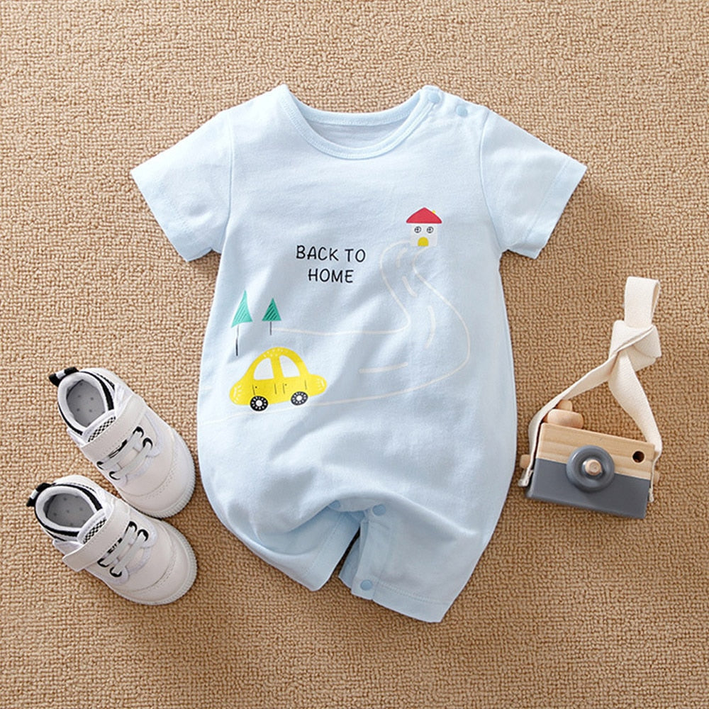 Adorable Dinosaur Baby Boy Rompers for a Cute Summer Look