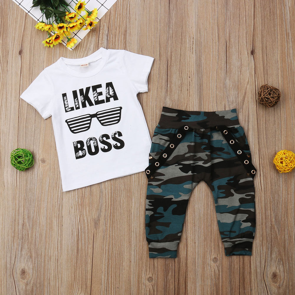 Adorable 0-3Y Newborn Infant Toddler Baby Boy Clothes Set