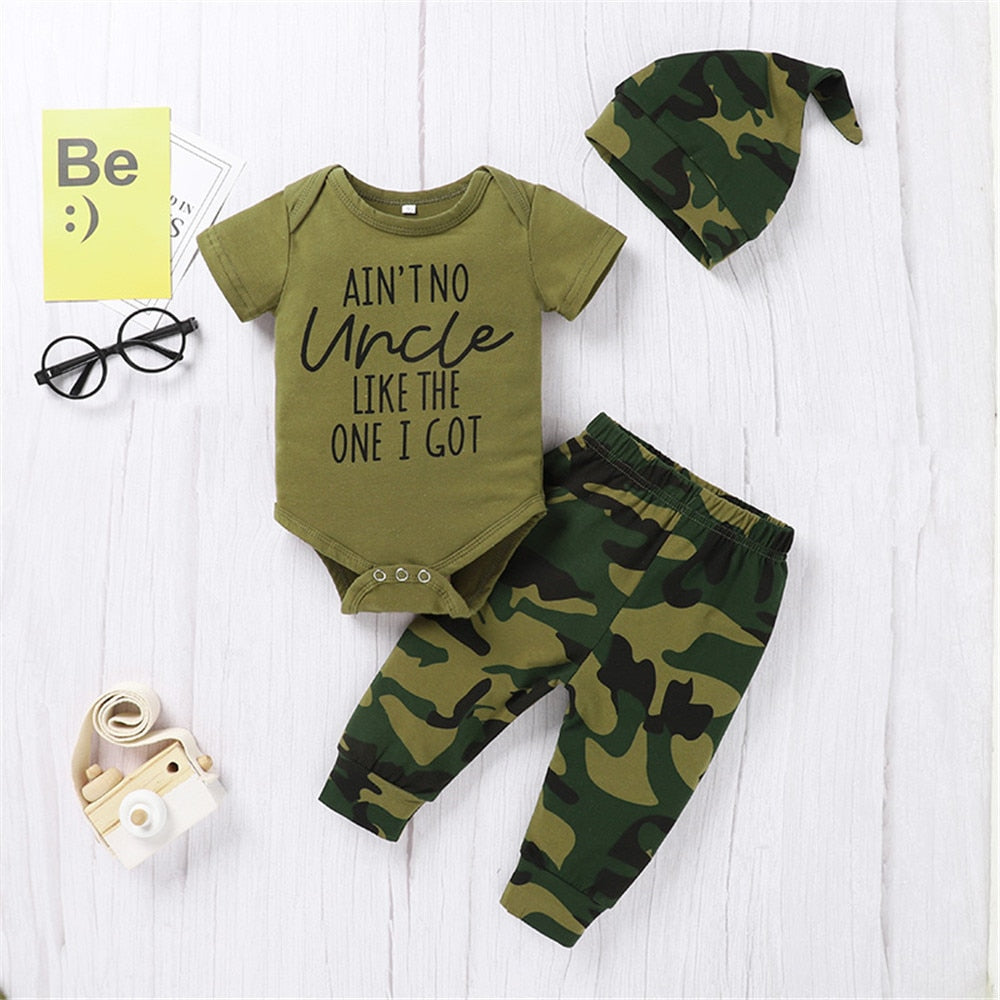 Summer Camouflage Baby Boy Clothes Set: Stylish and Comfortable Outfits for Your Little One