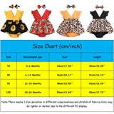 Newborn Baby Sunflower Print Romper Set with Headband - Sleeveless Infant Outfit