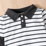Stripe Baby Boy Clothes Set for Newborns