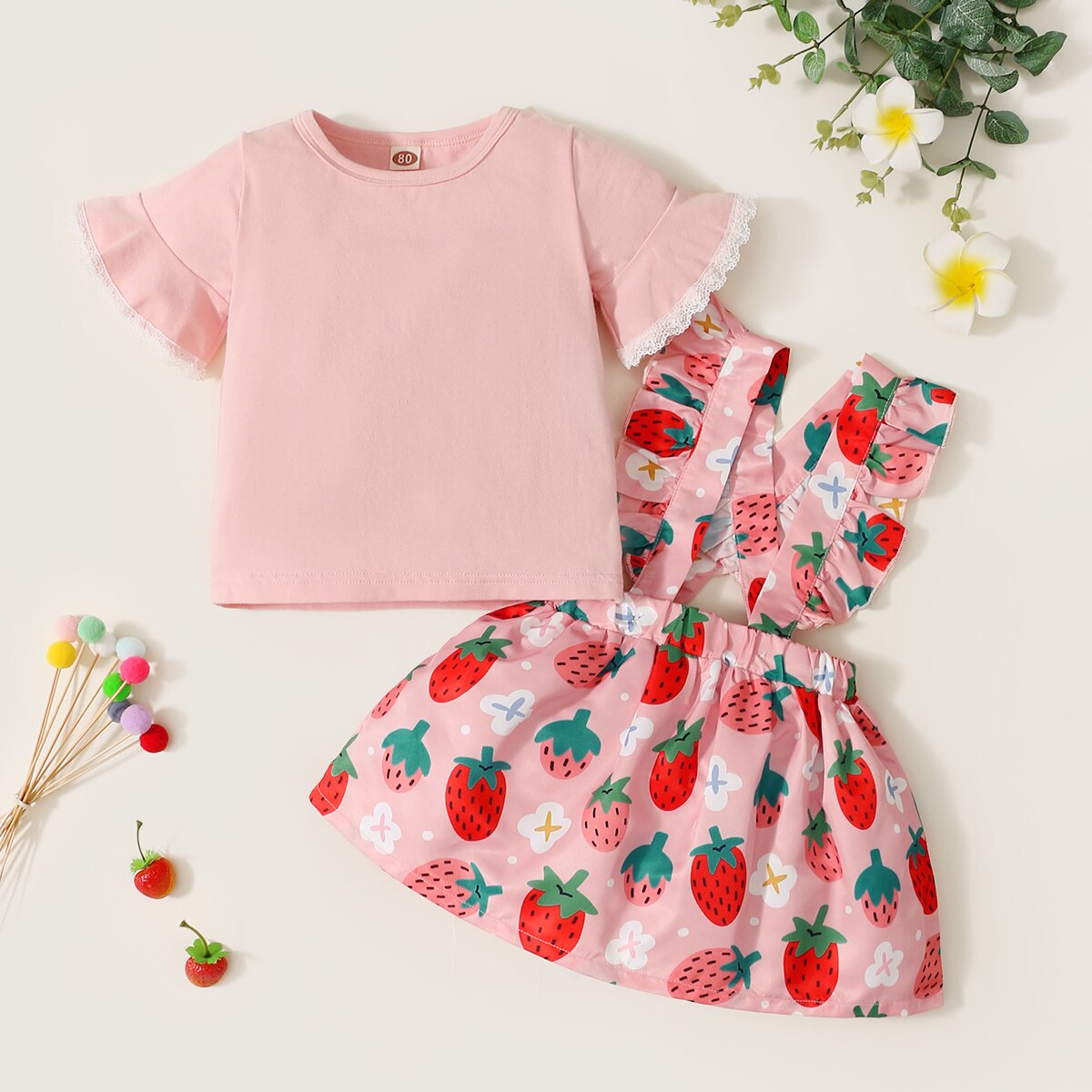 Adorable Pink Rabbit Baby Girl Clothes Set for Newborns and Toddlers