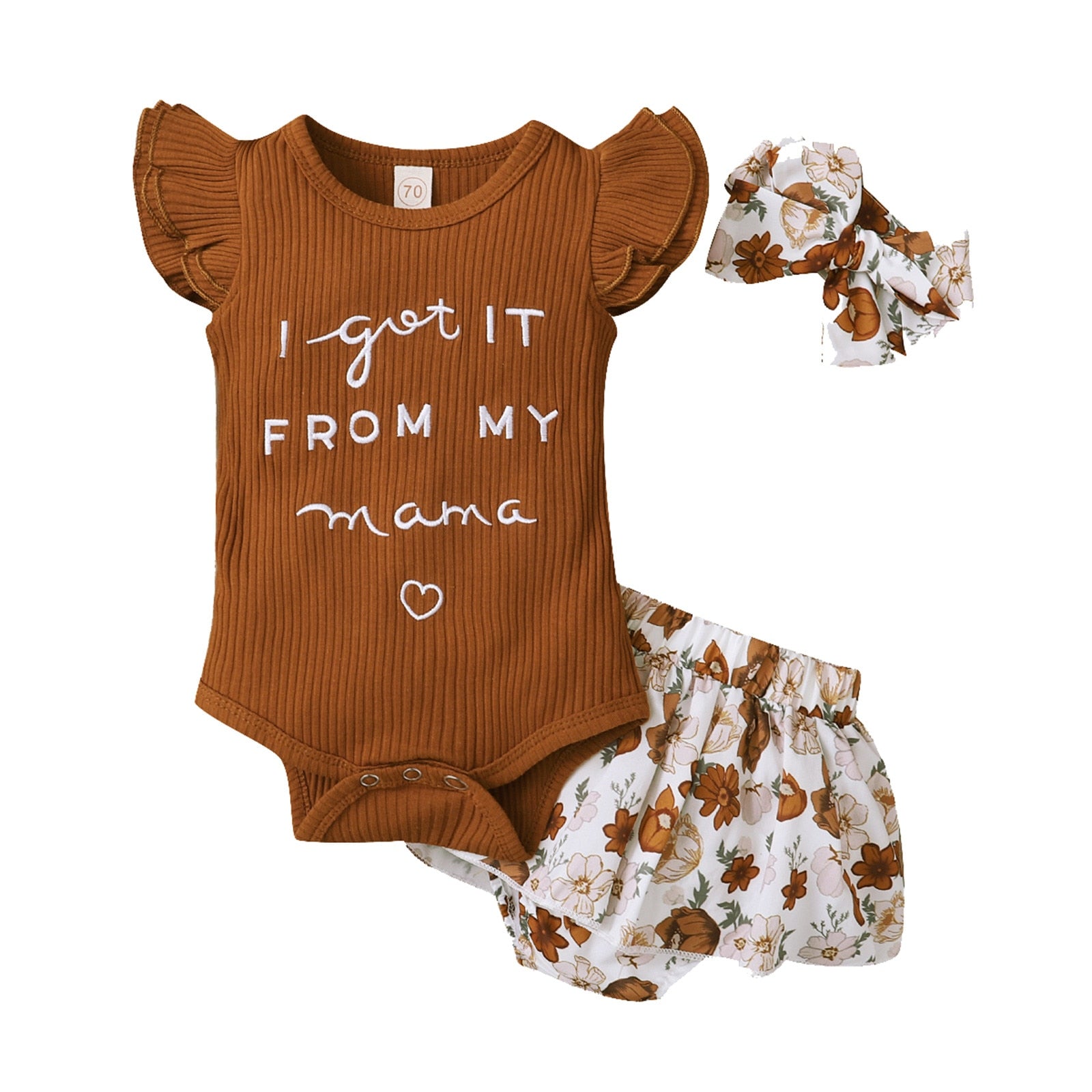 Cute and Comfy 3pcs Summer Baby Girl Clothing Set