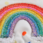 Rainbow Polka Dot Newborn Baby Girls Princess Dress - Babbez