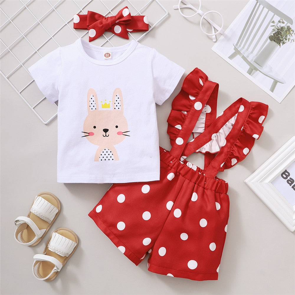 Adorable Pink Rabbit Baby Girl Clothes Set for Newborns and Toddlers