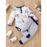 Adorable Autumn Animal Clothes Set for Baby Boys