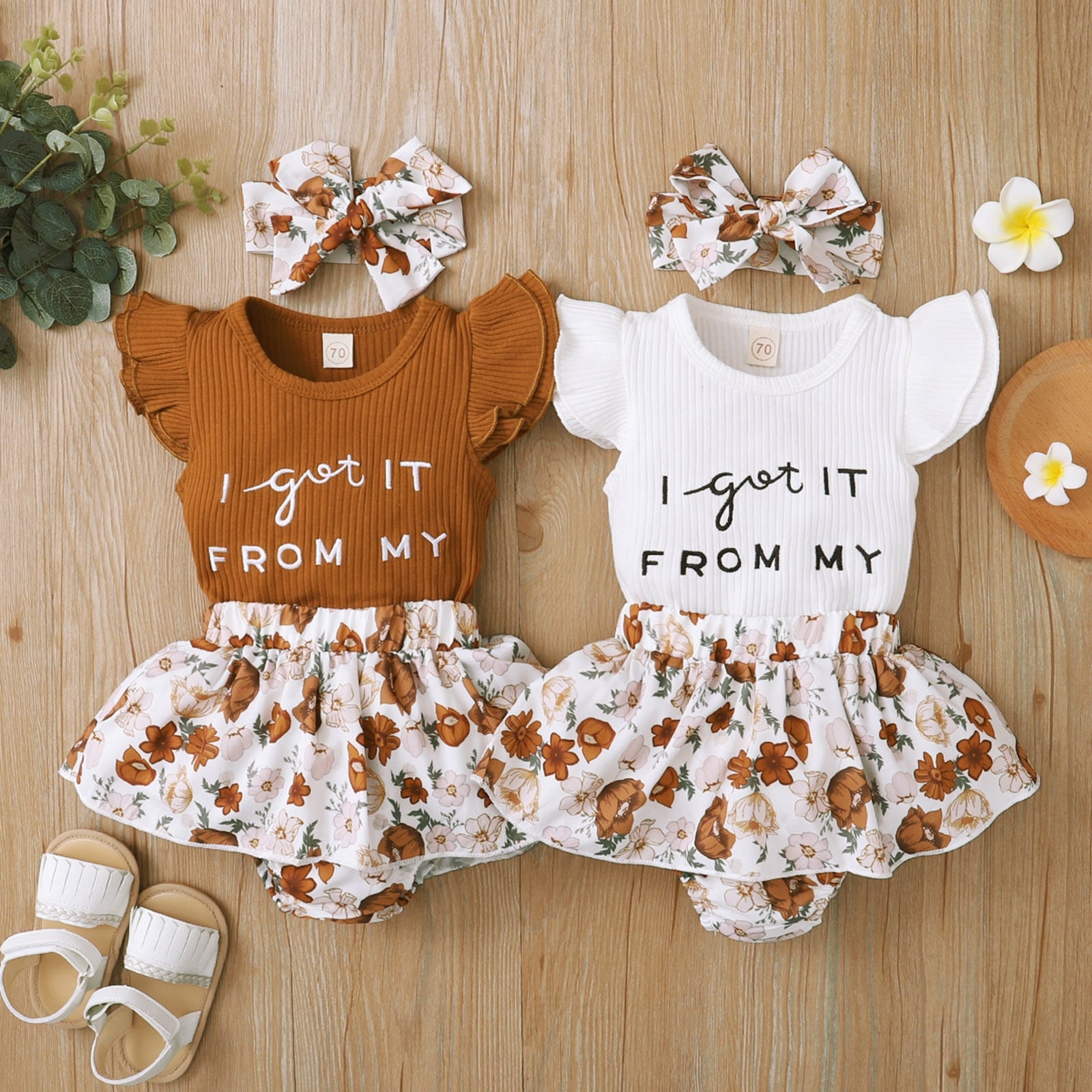 Cute and Comfy 3pcs Summer Baby Girl Clothing Set