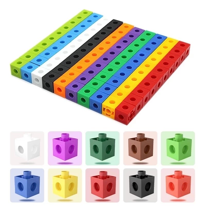 Math Link Building Blocks Educational Toy - Babbez