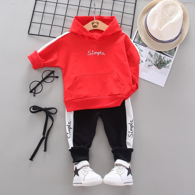 Baby Cotton Hoodies Pants 2Pcs/set - Babbez